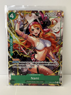 Nami OP14-031 Alternate Art Azure Sea’s Seven One Piece English NM - Image 1