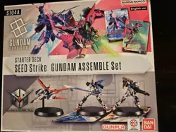 BANDAI Gundam Card Game Starter Deck Gundam Assemble Set SEED Strike ST04A New - Image 1