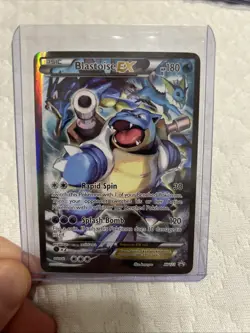 Pokemon TCG Card - Blastoise EX XY122 Black Star Promo Full Art XY Holo Rare - Image 1