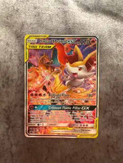 Charizard & Braixen GX SM230 Full Art Pokemon Card MINT - Image 1