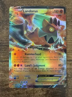 Pokemon TCG Landorus EX Ultra Rare Holo Card Boundaries Crossed 89/149 - Image 1