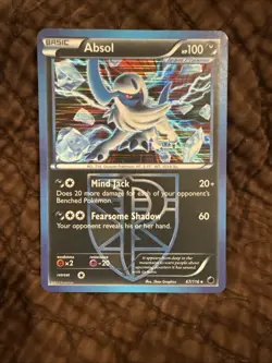Absol 67/116 Black White Plasma-Freeze Pokemon Card Regular MP-LP - Image 2