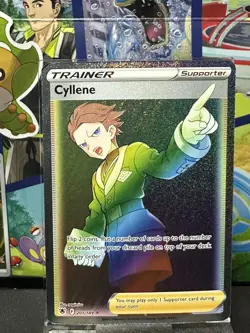 Cyllene 201/189 Astral Radiance Rainbow Secret Rare Pokemon Card - Image 1
