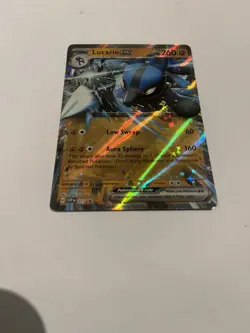 Pokemon TCG Lucario EX SVP 017 Scarlet Violet Black Star Promo Holo Card - Image 1