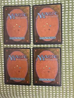 MTG 4th Edition - Lightning Bolt - (x4) - LP - very nice looking vintage cards - Image 2