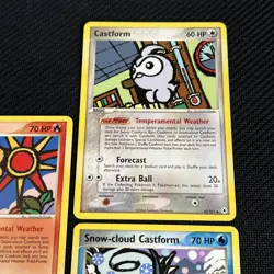 Sunny Castform 26/101 Snow-Cloud 25/101 30/101 EX Hidden Legends Pokemon Card 3 - Image 3