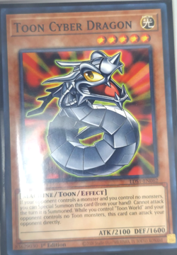 Toon Cyber Dragon LDS1-EN062 YuGiOh Card Game TCG CCG 1st Edition - Image 1