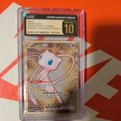 CGC 10 PRISTINE Mew Ex 205/165 Gold METAL 151 UPC PROMO Pokemon Card - Image 3