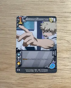 UNIVERSUS MY HERO ACADEMIA 2021 Arrogant Disposition Jasco Games LLC Card Game - Image 1
