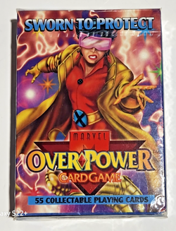 1995 Fleer Marvel OverPower Card Game Deck Factory Sealed Sworn To Protect - Image 1
