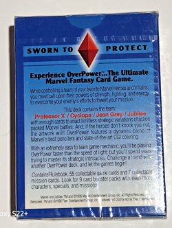 1995 Fleer Marvel OverPower Card Game Deck Factory Sealed Sworn To Protect - Image 2