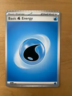 Pokemon Crimp Error Card Water Basic Energy SVE 003 - Image 1