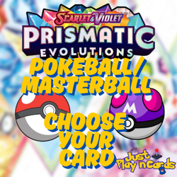 Pokemon TCG Prismatic Evolutions Poke Ball Pattern Holo - Choose Your Card! NM - Image 1