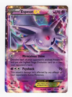 Espeon EX 52/122 XY Breakpoint Holo Rare Pokemon Card 2016 - Image 1