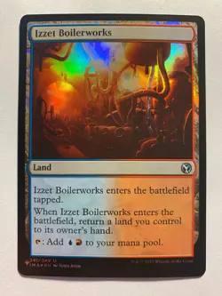 Izzet Boilerworks Foil MTG Commander Card NM X1 EDH Secret Lair SL Land Magic - Image 1