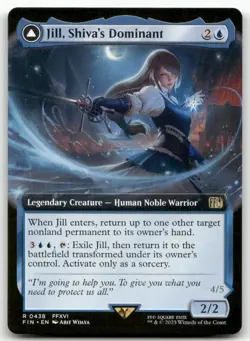 Jill, Shiva's Dominant (Extended Art) #438 MTG Final Fantasy FIN NM X1 - Image 1