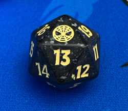 Magic: The Gathering - Spider-Man - Pre-Release D20 Spindown Die DICE - WHITE - Image 1