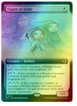 Figure of Fable - Foil - Extended Art Lorwyn Eclipsed MTG - Image 1