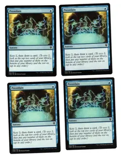 MTG PREORDAIN COMMANDER LEGENDS x4 PLAYSET COMMON BLUE SORCERY NM PAUPER CANTRIP - Image 1
