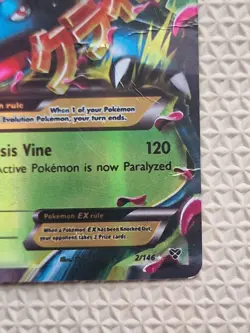 Pokemon TCG M Mega Venusaur EX XY Base Set 2/146 Ultra Rare Holo English 2014 - Image 4