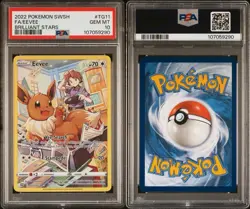 PSA 10 GEM MINT Pokemon Eevee Brilliant Stars Full Art TG11/TG30 - Image 3
