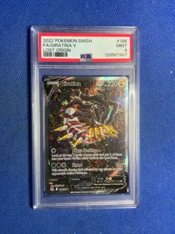 2022 POKEMON SWORD & SHIELD LOST ORIGIN #186 FULL ART/GIRATINA V PSA 9 - Image 2