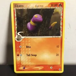 Pokemon TCG Ekans (Delta Species) EX Dragon Frontiers 47/101 Common Mp Listing 2 - Image 1