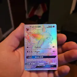 Pokemon Espeon GX Secret Rare 152/149 SM Base Set Full Art Holo Psychic - Image 2