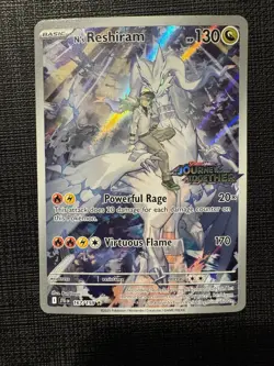 Pokemon TCG N’s Reshiram 167/159 Sv09: Journey Together Stamped Box Topper Promo - Image 1