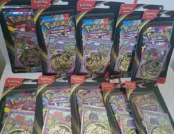 Pokemon TCG Mega Evolution Single Pack Booster Blister Set - Lot Of 10 Packs - Image 1