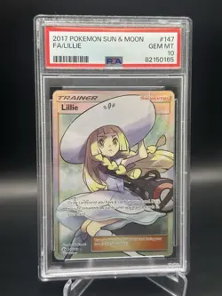 Pokemon TCG Sun and Moon Lillie Trainer Full Art Ultra Rare PSA 10 - Image 4