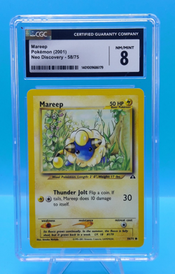 MAREEP - 2001 Pokemon Neo Discovery 58/75 Vintage - CGC NM/MINT 8 - Image 1