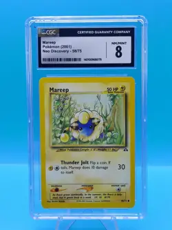MAREEP - 2001 Pokemon Neo Discovery 58/75 Vintage - CGC NM/MINT 8 - Image 3