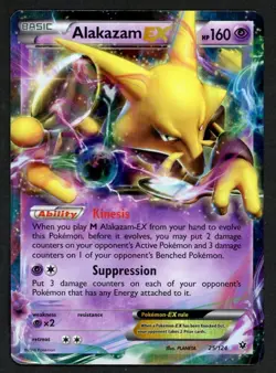 Alakazam EX 25/124 Ultra Rare - Pokemon TCG Fates Collide 2016 - LP - Image 1
