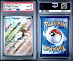 2025 POKEMON PFL EN-PHANTASMAL FLAMES ILLUSTRATION RARE PALDEAN WOOPER PSA 10 - Image 3