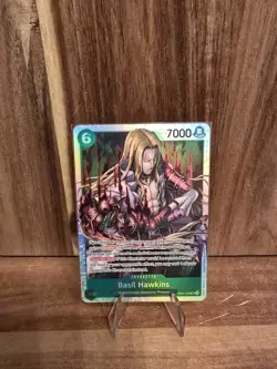 One Piece Tcg Basil Hawkins Op07-029 Super Rare Eng Nm - Image 1