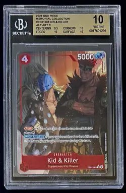 BGS 10 One Piece EB01-003 R* Kid & Killer Alt Art - English- Memorial Collection - Image 1