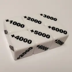 Positive 1000 and Negative 1000 Counter Dice Compatible With One Piece TCG - Image 2