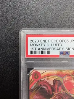 PSA 10 Luffy ST01-012 OP-05 Eiichiro Oda Signature One Piece Card Japanese TCG - Image 2