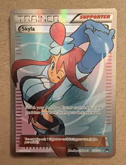 Pokemon TCG Trainer Skyla Breakpoint Full Art Ultra Rare Card 122/122 - LP - Image 1