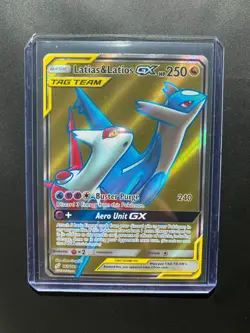 Latias & Latios GX 169/181 Full Art Pokemon Card Sm-Team Up Holo Pokemon TCG - Image 1