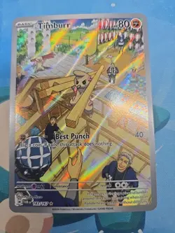 Pokemon TCG Card Timburr 183/167 Illustration Rare Holo NM - Image 1