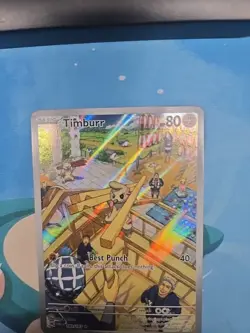Pokemon TCG Card Timburr 183/167 Illustration Rare Holo NM - Image 5