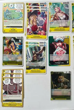One Piece TCG Green/Yellow Law Deck Core Lot 21 Cards OP-10 Supernovas Luffy NM - Image 2