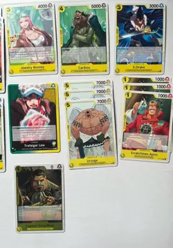 One Piece TCG Green/Yellow Law Deck Core Lot 21 Cards OP-10 Supernovas Luffy NM - Image 3