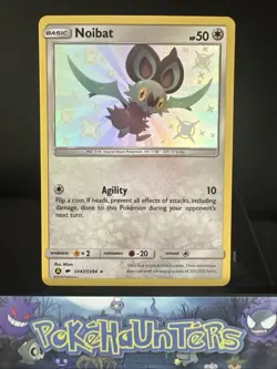 Pokemon Card Noibat SV43/SV94 SM Hidden Fates Shiny Vault Near Mint - Image 1