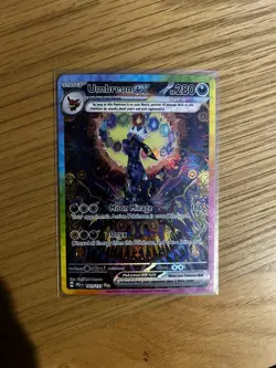 Pokemon TCG Scarlett Violet Prismatic Evolutions Umbreon EX Card 161/131 - Image 2