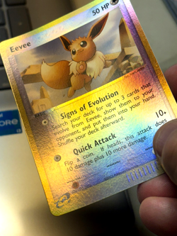 EEVEE 63/100 SANDSTORM REVERSE HOLO POKEMON NM/MT 2003 CARD - WICKED !! - Image 3