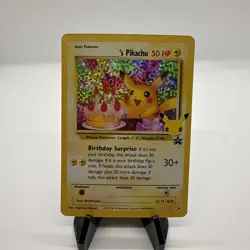 Pokemon TCG Birthday Pikachu Card - Holo Rare Promo 50 Hp - Image 1