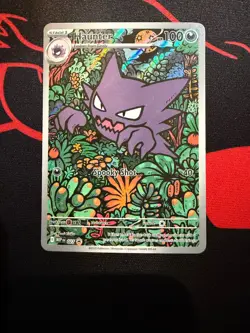 Pokemon Cards Haunter 027 Mega Evolutions Illustration Rare Promo - Image 1